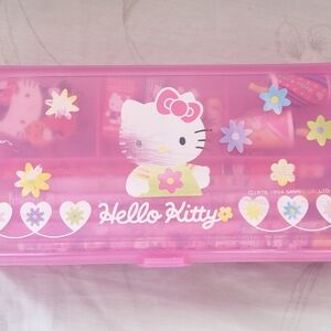 Vintage Sanrio Pencil Box w/Goodies